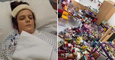Woman born with hole in heart helps children in hospital celebrate Christmas