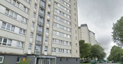 Glasgow flat block cordoned off after man plummets from third storey window