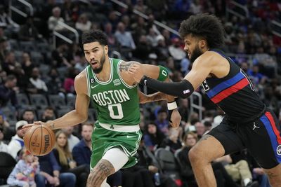 Jayson Tatum highlights: Boston Celtics star gets 43 points, 10 boards vs. Pistons