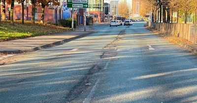 Princess Parkway potholes "like canyons" are safe say Manchester Council