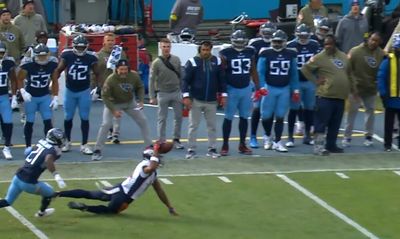 Twitter reacts to Courtland Sutton’s crazy catch vs. Titans