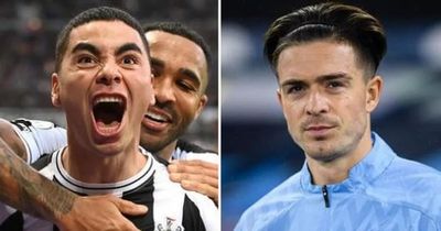 Ex-Newcastle star claims Man City supporters 'wish' Jack Grealish was the player Miguel Almiron is