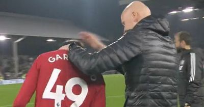 What Manchester United manager Erik ten Hag told Alejandro Garnacho at full-time