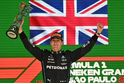 Russell wins first grand prix in Brazil, Hamilton second