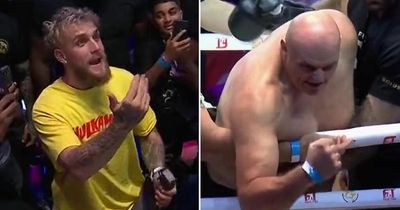 John Fury rips off his shirt and calls out Jake Paul alongside son Tommy