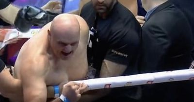 John Fury rips off his shirt and calls out Jake Paul alongside son Tommy