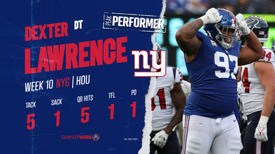 Giants vs. Texans Player of the Game: Dexter Lawrence