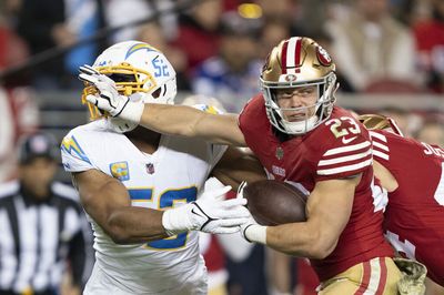 49ers take 1st lead vs. Chargers on Christian McCaffrey TD run