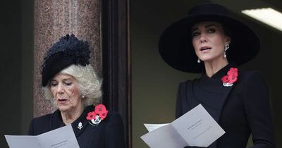 Kate Middleton made 'concerned' gesture to Camilla at Remembrance Sunday, says expert