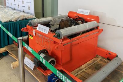 Hong Kong officials seize drugs hidden in industrial device