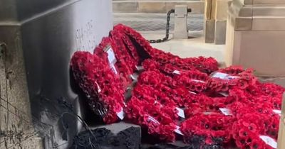 Edinburgh war memorial scorched overnight - less than 24 hours after service
