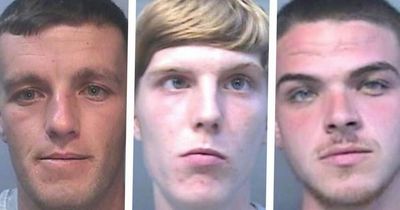 Trio of thugs slash random man with hunting knife in broad daylight attack