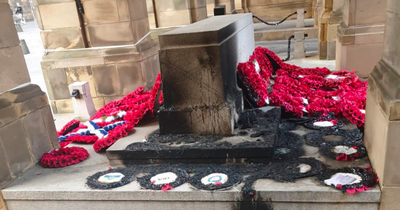 Nicola Sturgeon slams thugs who torched Remembrance Sunday wreaths in Edinburgh