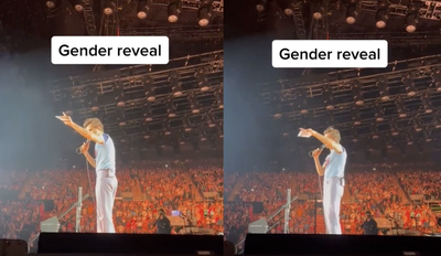 Harry Styles helps pregnant fan reveal the sex of her unborn baby at his concert