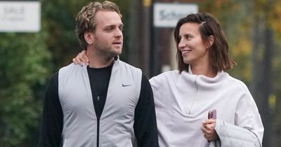 Ferne McCann grins on stroll with fiancé Lorri after breaking silence on voice note drama