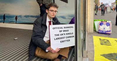 Extinction Rebellion stand down Barclays bank protest on Northumberland Street after several hours