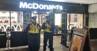 Knife detector installed outside McDonald's in GMP crackdown