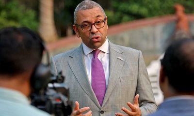 James Cleverly says  LGBTQ+ World Cup fans should ‘respect law’ of Qatar