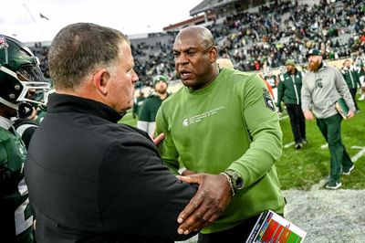 Greg Schiano explains controversial ‘victory formation’ play-call against Michigan State football: ‘We are trying to coach a fumble’
