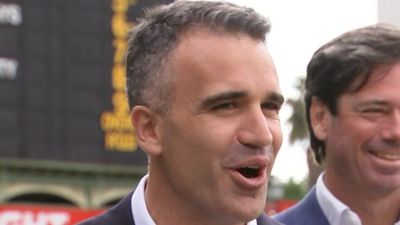 SA Premier Peter Malinauskas criticised over 'sloppy seconds' remark about AFL round win