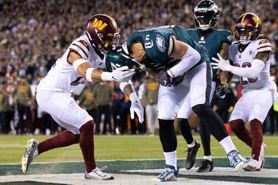 Officials miss obvious facemask on Dallas Goedert ‘fumble’ in Eagles-Commanders game