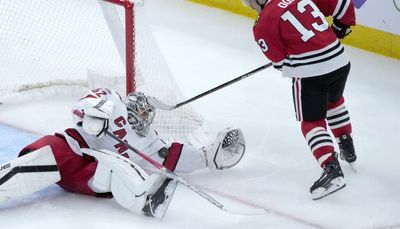 Blackhawks’ offensive woes continue in shutout loss to Hurricanes