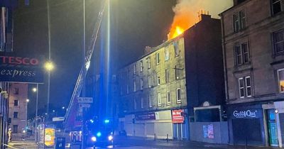 Edinburgh residents evacuated as fire tears through tenement building overnight