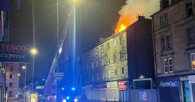 Fire breaks out at Edinburgh flats as residents forced to flee homes in early hours