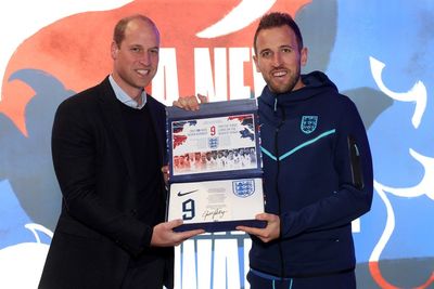 Prince of Wales presents shirts to England squad ahead of World Cup