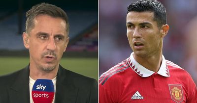 Gary Neville issues sarcastic response to Cristiano Ronaldo after brutal Man Utd attack