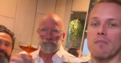 Outlander's Sam Heughan and Graham McTavish enjoy a dram at popular Scots restaurant