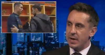 Gary Neville makes his feelings very clear on Bruno Fernandes snubbing Cristiano Ronaldo