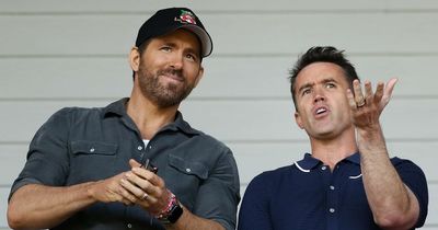Rob McElhenney and Ryan Reynolds win an award at a special Welsh concert in New York