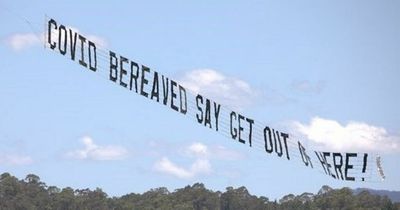 I'm A Celebrity drama as big banner calling for Matt Hancock's axe is flown over jungle