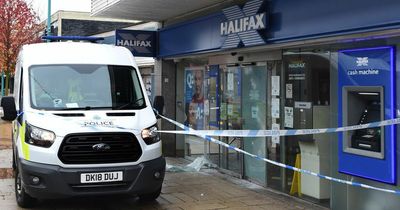 Man found inside Halifax bank after windows smashed in burglary