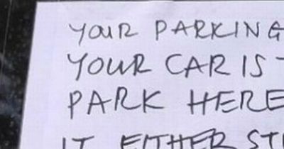 Neighbour slams driver's 'thoughtless' parking in scathing note left on car