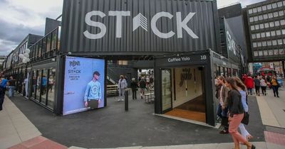Stack shipping container food, drink and music leisure destination on way to Carlisle