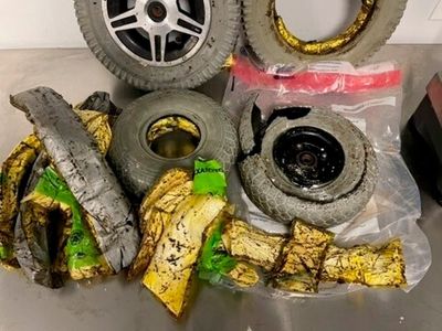 Feds: Cocaine worth $450,000 seized from wheelchair wheels