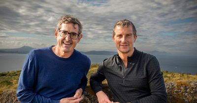 Bear Grylls welcomes Louis Theroux to his own private Welsh island and says money isn't a motivator