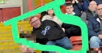 Airdrie fan 'regrets' rude gesture in kids' photo after being banned by club