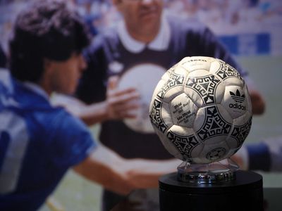 The 'Hand of God' soccer ball punched by Diego Maradona is up for auction