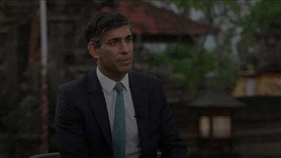 Watch: Rishi Sunak condemns Russia’s ‘barbaric’ war in Ukraine