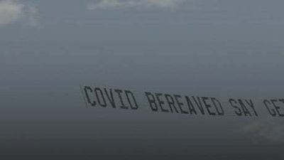 Watch: Moment campaigners fly banner over I’m A Celebrity camp