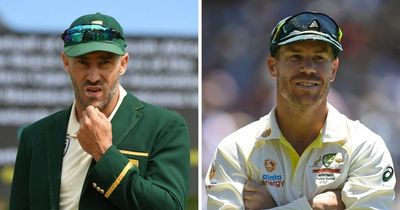 Former South Africa captain Faf du Plessis labels Australia star David Warner a "bully"