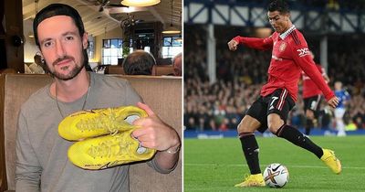 Cristiano Ronaldo gifts Piers Morgan's son Nike boots he scored last Man Utd goal in