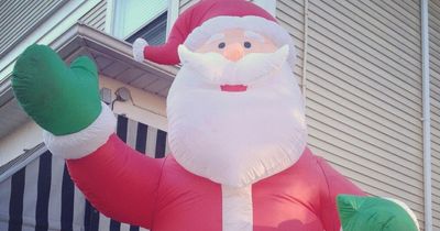 Family spends £2.9k on 40ft Santa for garden - and it turned out much bigger than planned