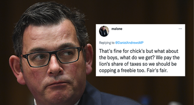 Men on Twitter are losing their shit over Andrews’ free tampons announcement