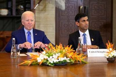 Rishi Sunak hails US as ‘closest ally’ as he meets Joe Biden at G20 summit