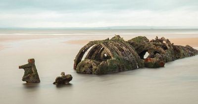 The East Lothian beach with mysterious remains of WW2 'midget' submarines