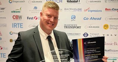 Nottingham bus driver 'on cloud nine' as he is named best driver in the UK